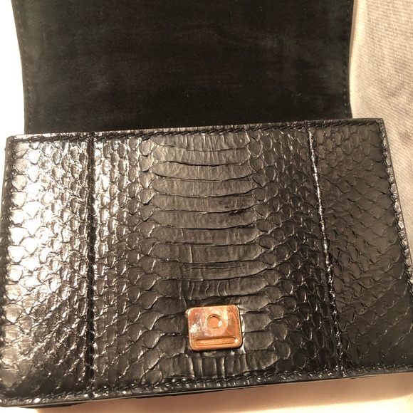 Beautiful VBH Pulse First Edition ( 210/300) black python clutch - h/m Italy - Picture 2 of 8
